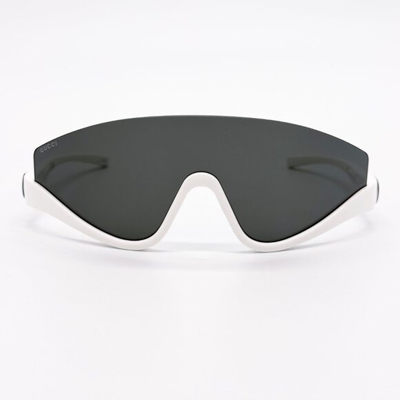 NEW GUCCI GG1650S 007 SHIELD WHITE GRAY UNISEX SUNGLASSES GUCCI main image 5